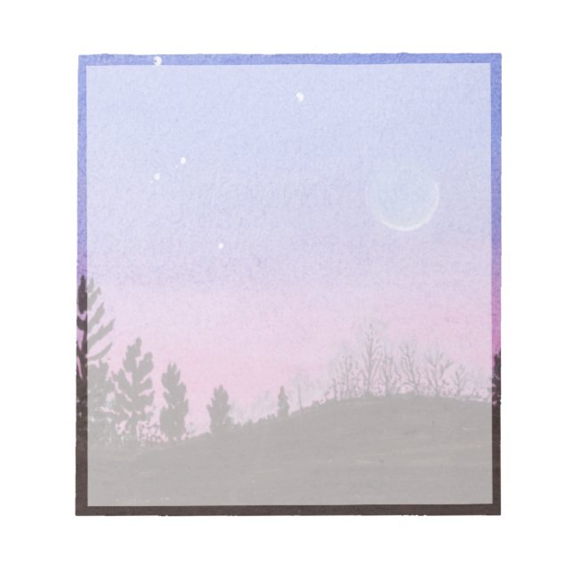 Lansing Moon and Stars Notepad (Front)