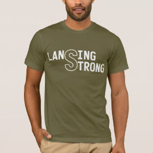 LANSING STRONG / HURRICANE HELENE (white design) T-Shirt