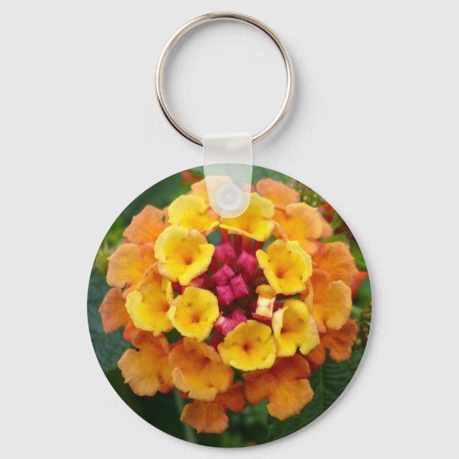 Lantana Flower II Keychain (Front)