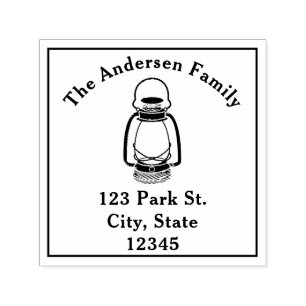 Lantern Address Self-inking Stamp