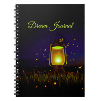 Lantern and fireflies Dream Journal