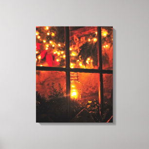 Lantern at Night Canvas Print