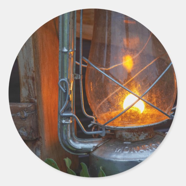 Lantern At Plains Camp, Kruger National Park Classic Round Sticker (Front)