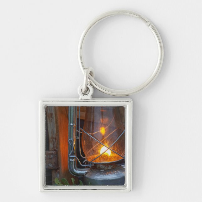 Lantern At Plains Camp, Kruger National Park Keychain (Front)