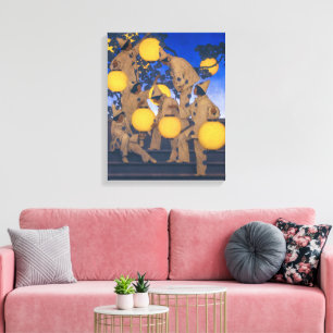 Lantern Bearers Maxfield Parrish Canvas Print