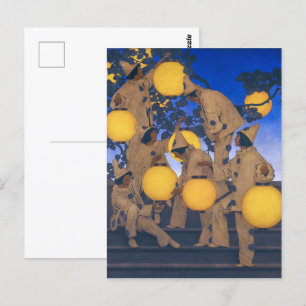 Lantern Bearers Maxfield Parrish Postcard