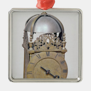 Lantern clock metal ornament