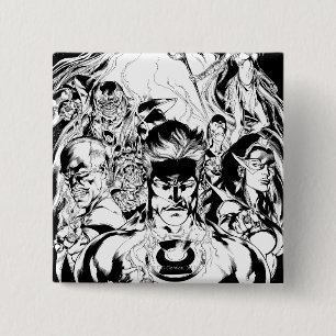 Lantern Corps Group Shot 2 Inch Square Button