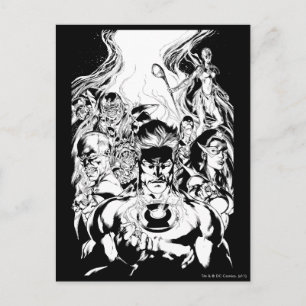 Lantern Corps Group Shot Postcard