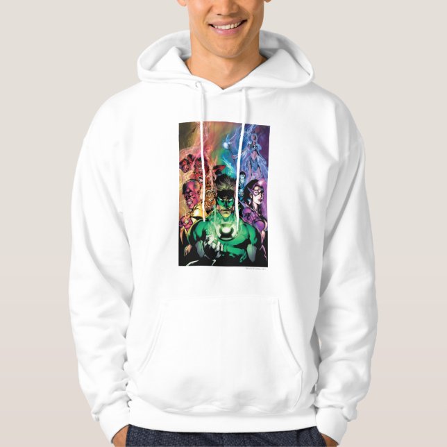 Lantern Corps Group with Colours Hoodie (Front)