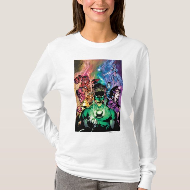 Lantern Corps Group with Colours T-Shirt (Front)