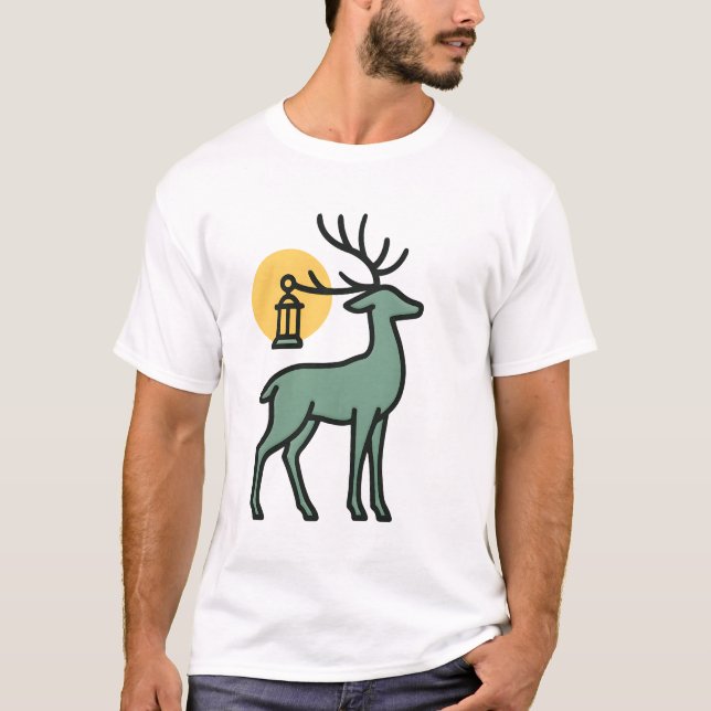 Lantern Deer T-Shirt (Front)