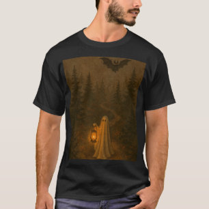 Lantern Ghost Trail – Cozy Autumn Night Men’s T-Shirt