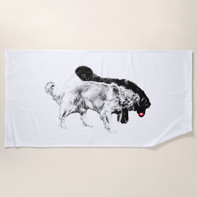 Lantern Glow Guardians Beach Towel (Front)