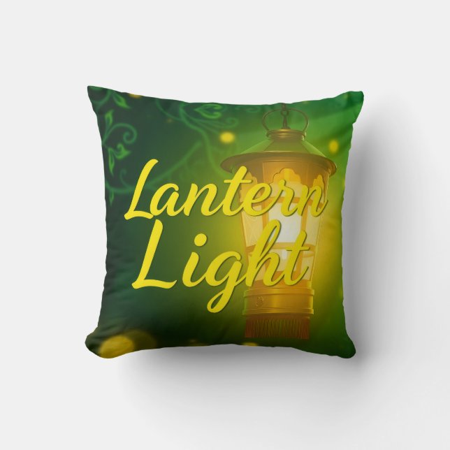 Lantern Light Glow  Custom Throw Pillow (Front)