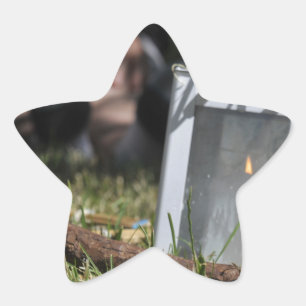 Lantern of light star sticker