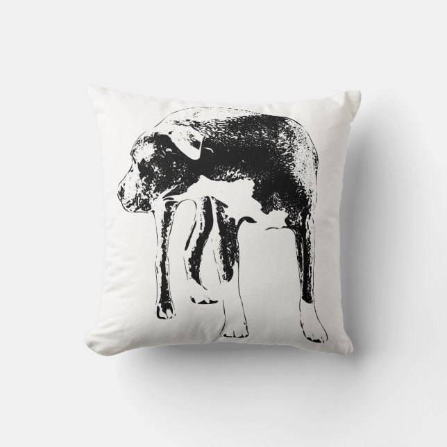 Lantern Path Sentinel Throw Pillow (Front)