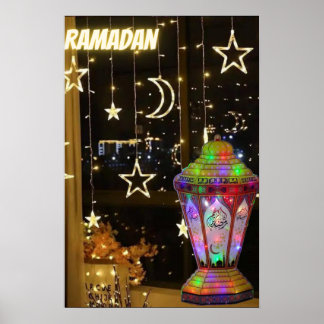 lanterne du Ramadan. affiche