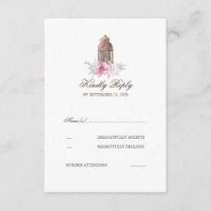 Lanterne épousant RSVP