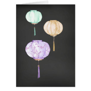 Lanterne japonaise Carte pour notes de toutes les 