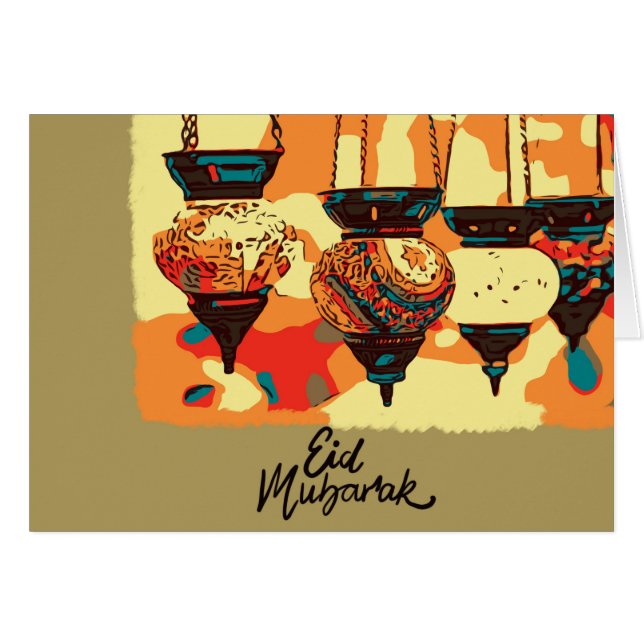 Lanterne turque peinte (Devant horizontal)