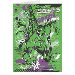 Lanterne verte - affiche absurde de collage