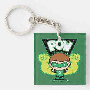 Lanterne verte Chibi Formant Des Poings Géants