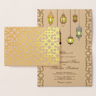 Lanternes arabes rustiques Faire-part de mariage i