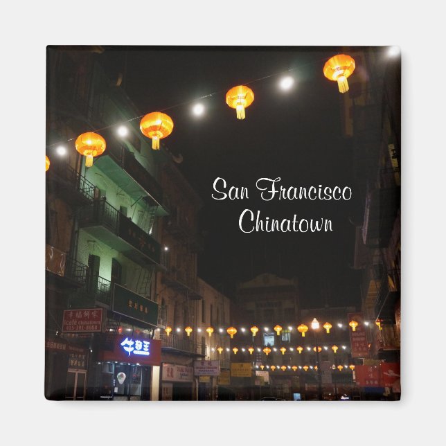 Lanternes chinatown de San Francisco #3 Magnet (Devant)
