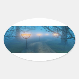 Lanternes dans les autocollants à brouillard