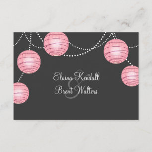 Lanternes de partis gris et rose RSVP