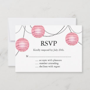 Lanternes en rose RSVP