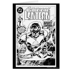 Lanternes vertes volantes, noir et blanc