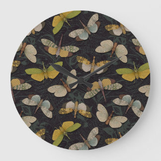 Lanternflies - Pyrops Candelaria & Planthoppers Large Clock