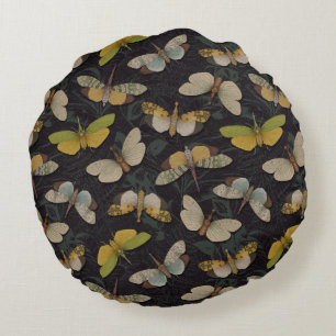 Lanternflies - Pyrops Candelaria & Planthoppers Round Pillow