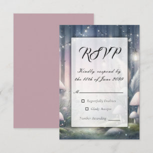Lanternlight Dreams Enchanted Forest RSVP Card