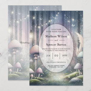 Lanternlight Dreams Enchanted Forest Wedding Invitation
