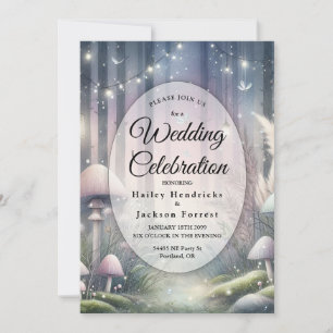 Lanternlight Dreams Enchanted Forest Wedding Invitation