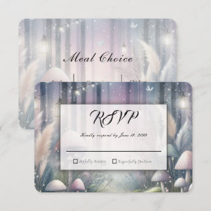 Lanternlight Dreams Enchanted Forest Wedding RSVP Card