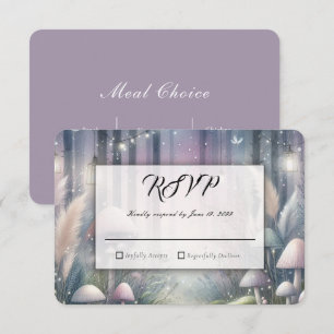 Lanternlight Dreams Enchanted Forest Wedding RSVP Card