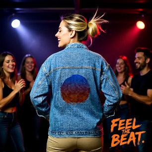 Lanterns Beneath the Stars Denim Jacket