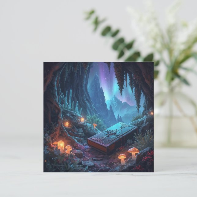 Lanterns, Mushrooms, and a Book (Standing Front)