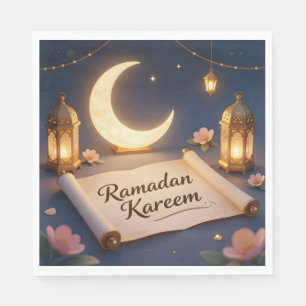 Lanterns Of Blessing – Floating Lantern Festival Napkin