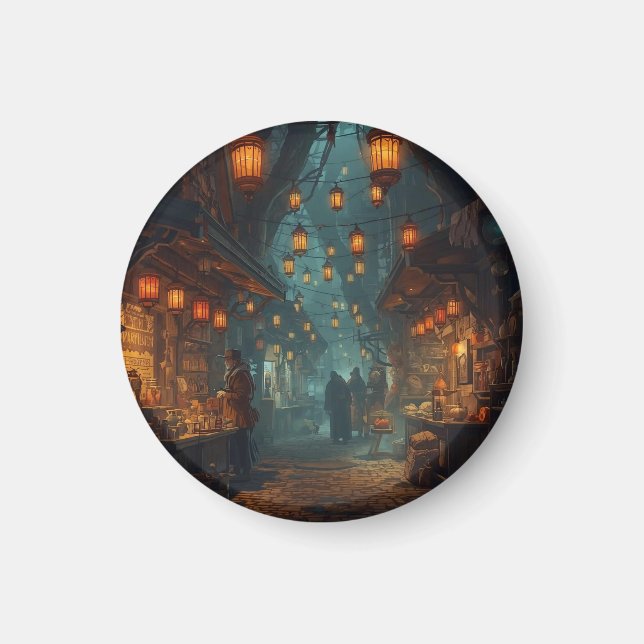 Lanterns of the Forgotten Alley Magnet (Front)