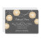 Lanterns on Grey Burlap Rehearsal Dinner Invite