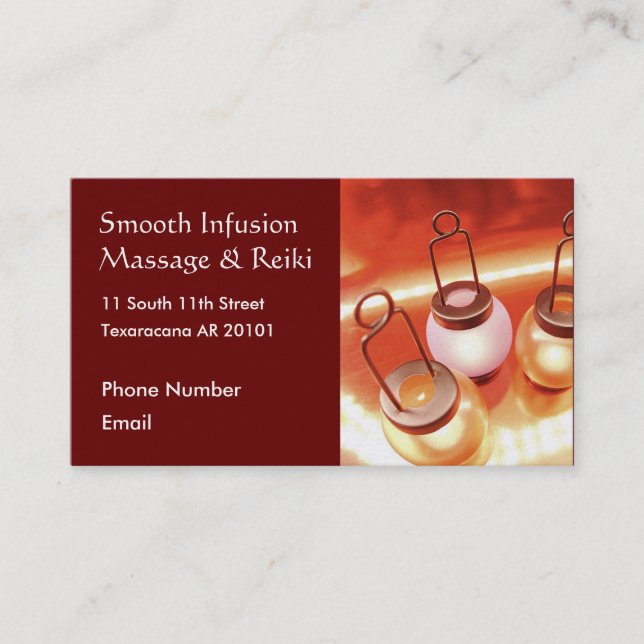 Lanterns with Candles Appointment Card (Front)