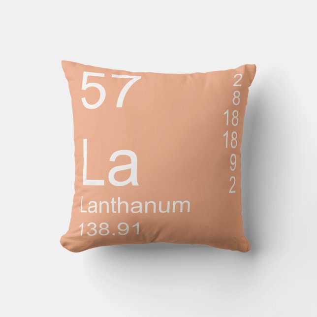 Lanthanum Throw Pillow (Front)
