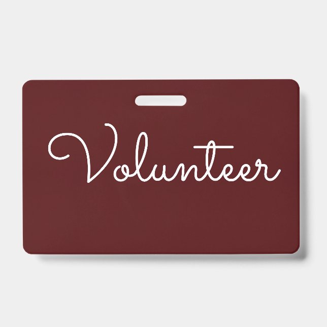 Lanyard Style Badge (Front)