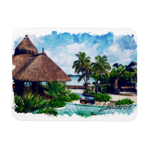 Lanzarote Canary Islands Spain Tropical Magnet