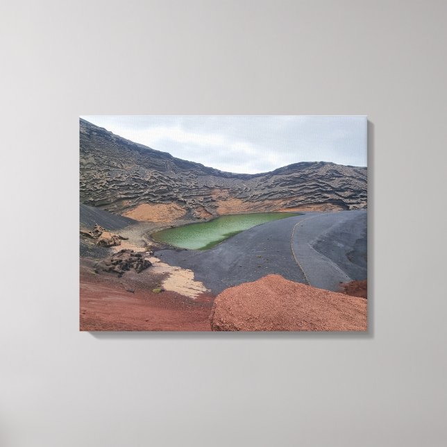 Lanzarote El Golfo view canvas print (Front)